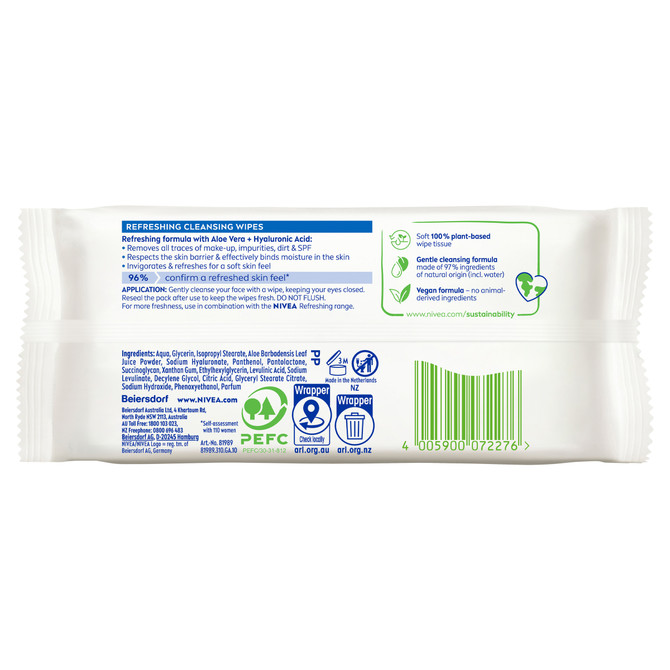 NIVEA Refreshing Cleansing Wipes 7wipes