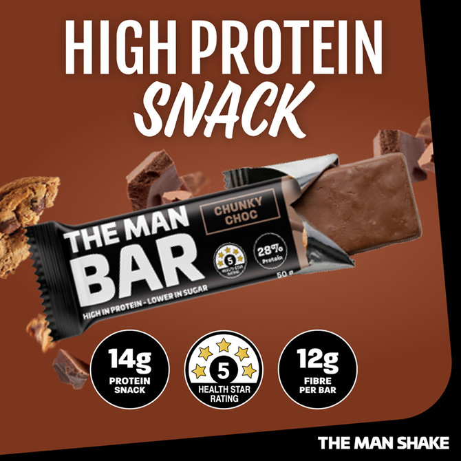 The Man Bar High Protein Chunky Choc 50g