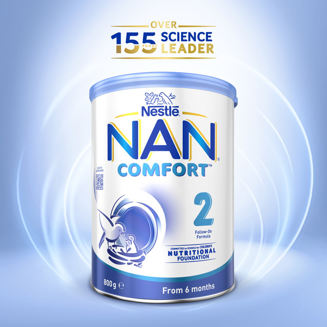 Nestle NAN COMFORT 2 Follow-on Baby Formula From 6-12 Months 800g