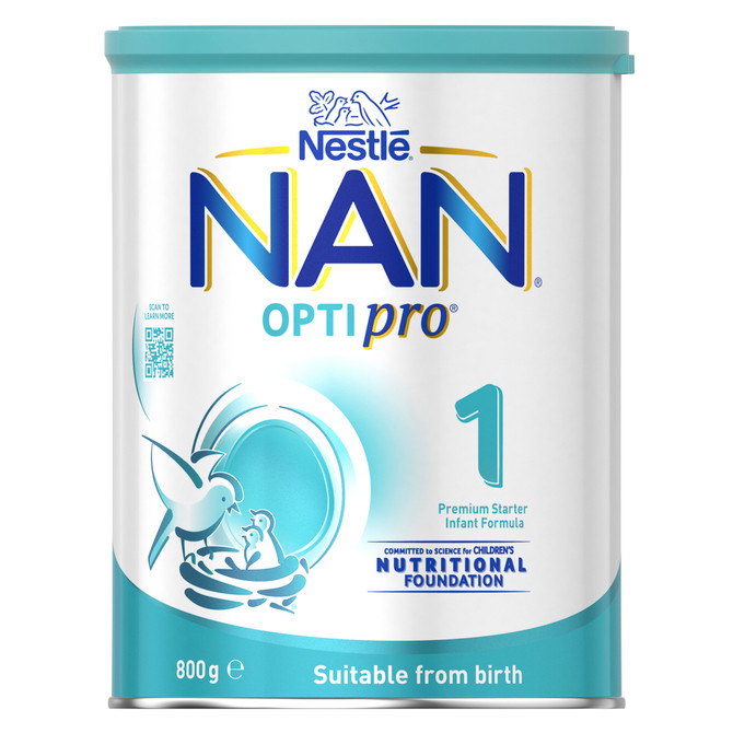 Nestle NAN OPTIPRO 1 Infant Formula for Newborns Suitable From Birth 800g