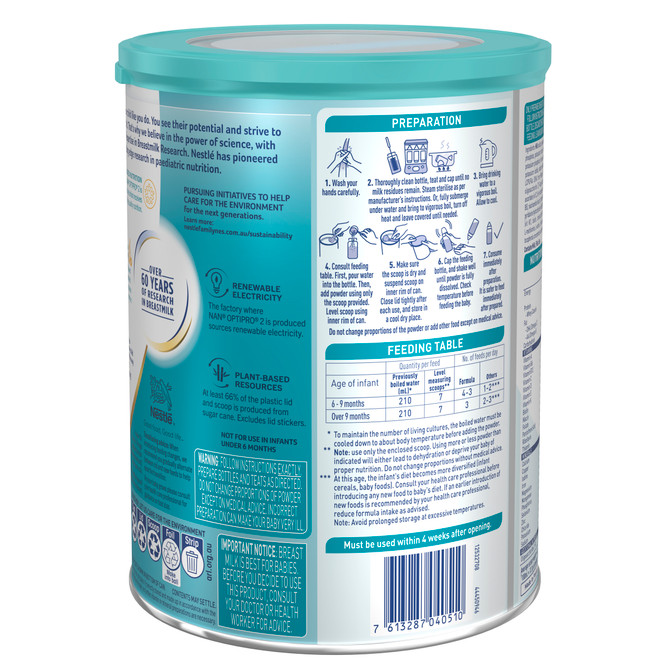 Nestle NAN OPTIPRO 2 Follow-on Baby Formula  From 6 to 12 Months 800g