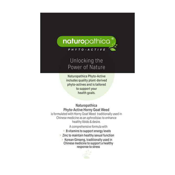 Naturopathica Phyto-Active Horny Goat Weed 50s