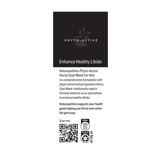 Naturopathica Phyto-Active Horny Goat Weed For Him
