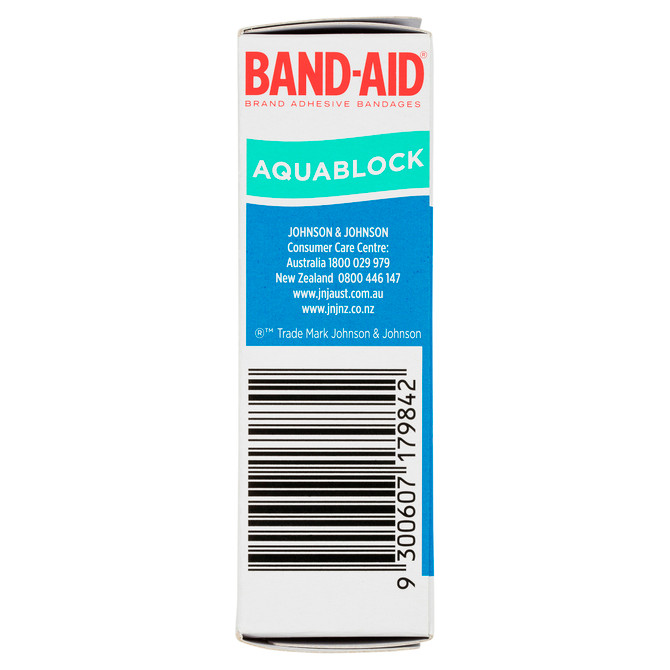 Band-Aid Waterproof Aquablock Sterile Strips 40 Pack