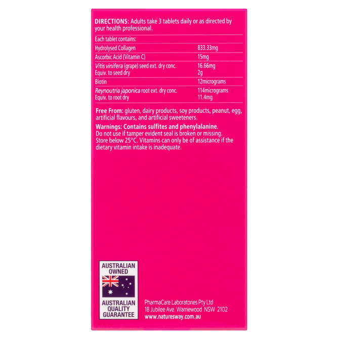 Nature's Way Beauty Collagen 60 Tablets