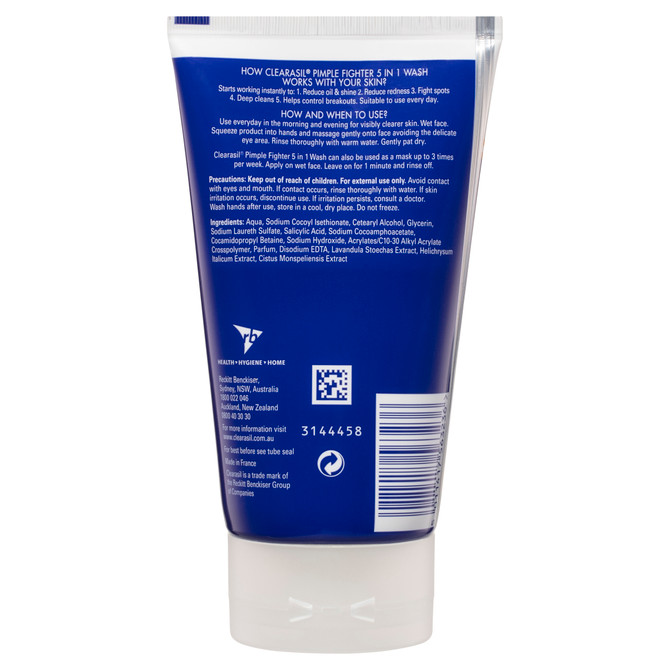 Clearasil Pimple Fighter 5 in 1 Wash 150mL