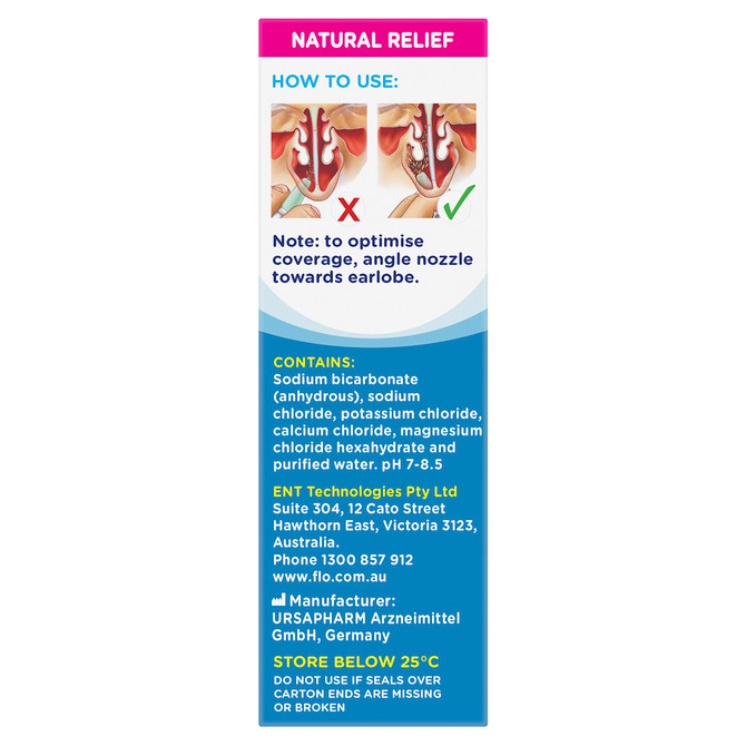 FLO Saline Plus Nasal Spray 30mL 