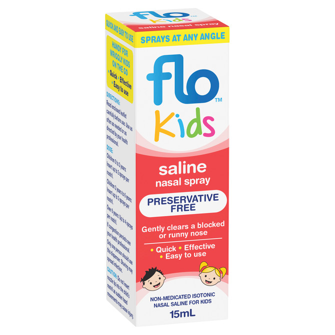FLO Kids Saline Nasal Spray 15mL