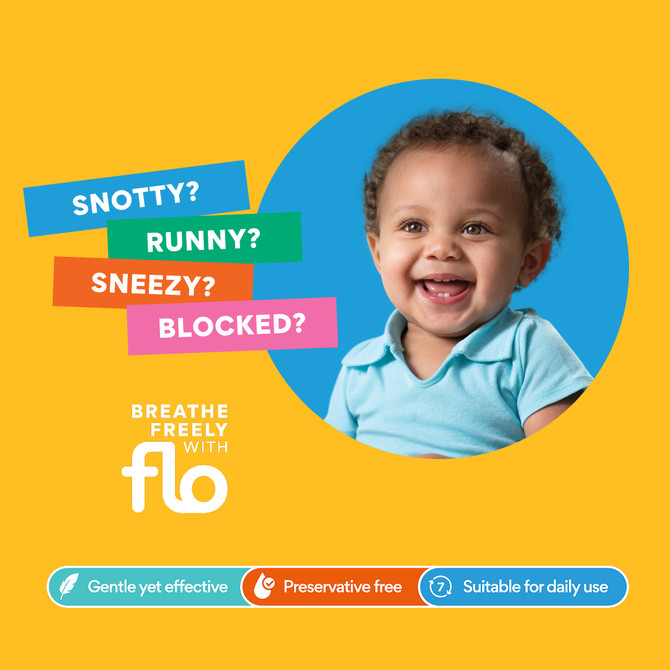 FLO Kids Saline Nasal Spray 15mL