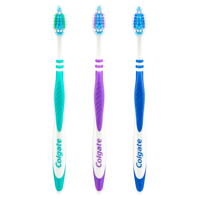 Colgate Zig Zag Manual Toothbrush, Value 3 Pack, Soft Bristles, Antibacterial Bristles
