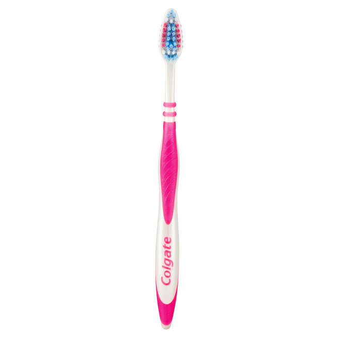 Colgate Zig Zag Manual Toothbrush, Value 3 Pack, Medium Bristles, Antibacterial Bristles