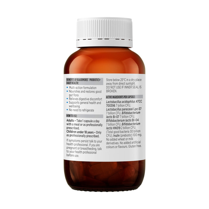 Blackmores Probiotics+ Daily Health 90 Capsules