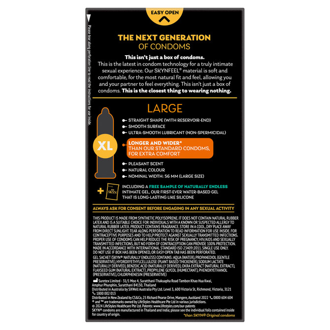 SKYN® Large Condoms 10 Pack