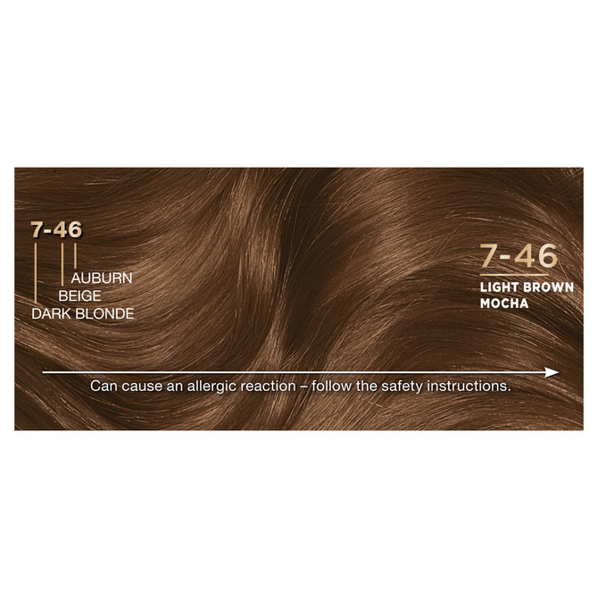 Napro Palette Permanent Hair Colour 7-46 Light Brown Mocha