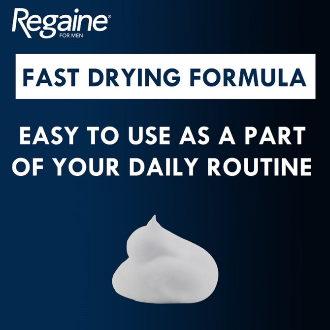 Regaine Men's Extra Strength Minoxidil Foam Hair Regrowth Treatment 4 x 60g
