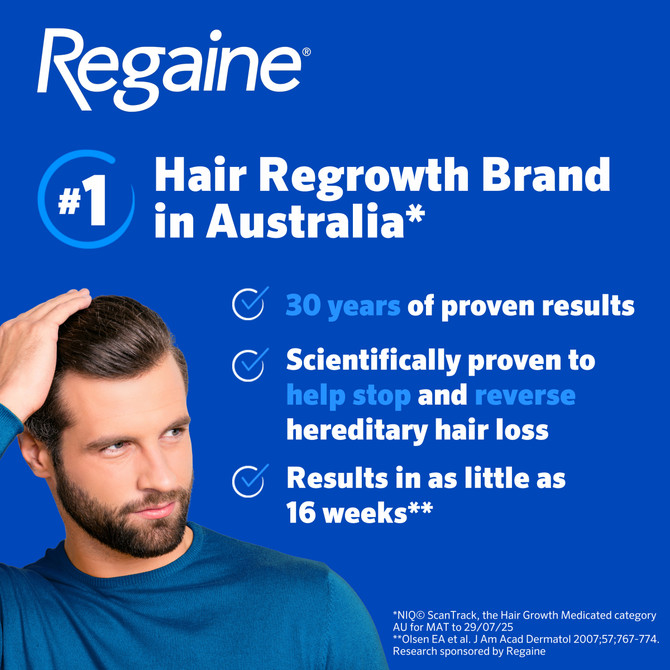 Men’s Regaine Extra Strength Foam 5% Minoxidil Hair Regrowth Treatment – Topical Hair Loss Treatment for Men (4 x 60g, 4 Month Supply)