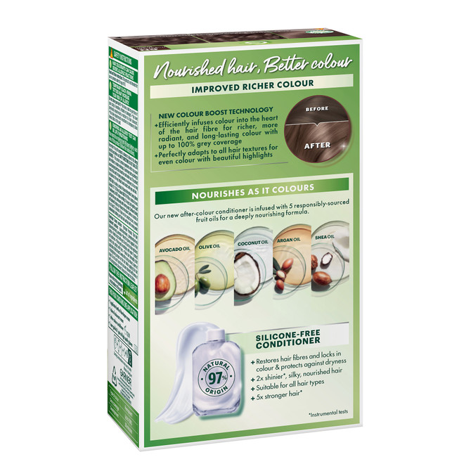 Garnier Nutrisse Permanent Hair Colour - 6N Natural Nude Light Brown