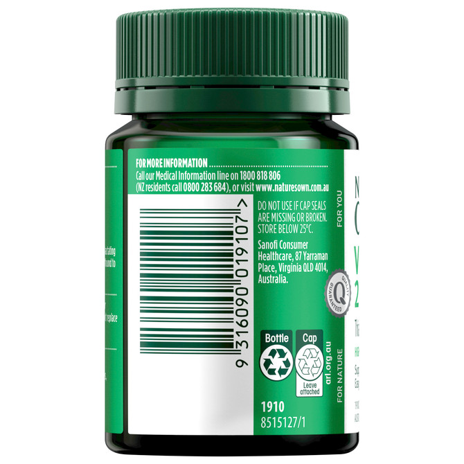 Nature's Own Vitamin B1  250mg 75 Tablets