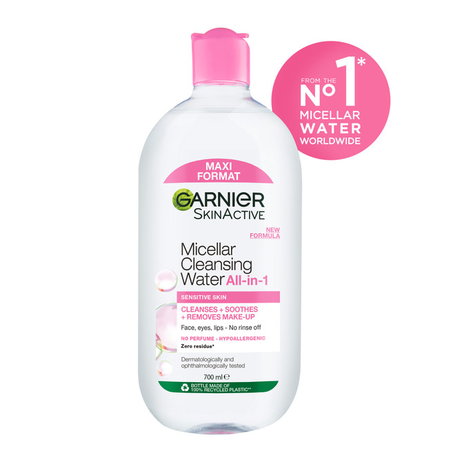 Garnier SkinActive Micellar Cleansing Water All-in-1 Cleanser & Makeup Remover for All Skin Types 700ml