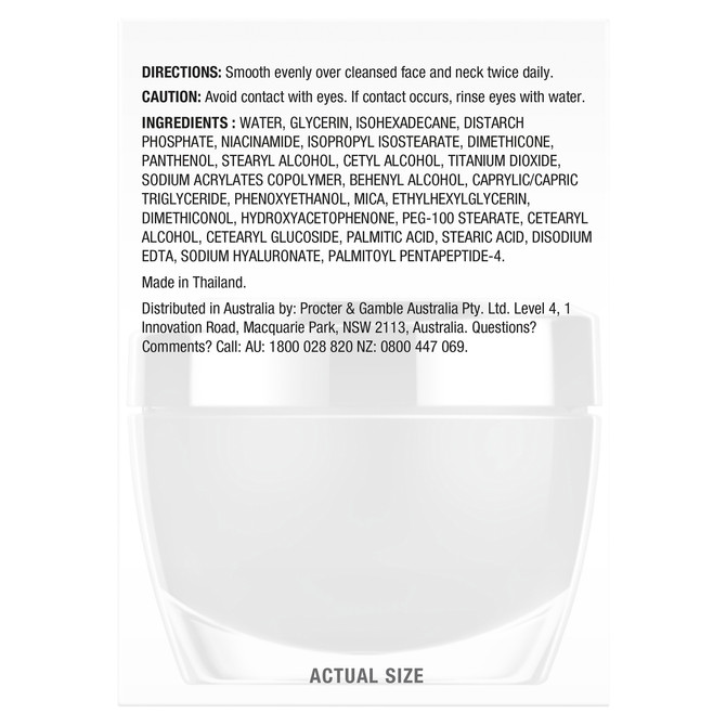 Olay Regenerist Anti Aging Niacinamide Face Cream Moisturiser Fragrance Free 48g Skin Care