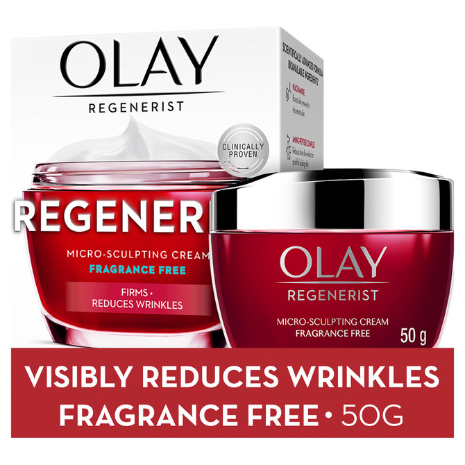 Olay Regenerist Anti Aging Niacinamide Face Cream Moisturiser Fragrance Free 48g Skin Care