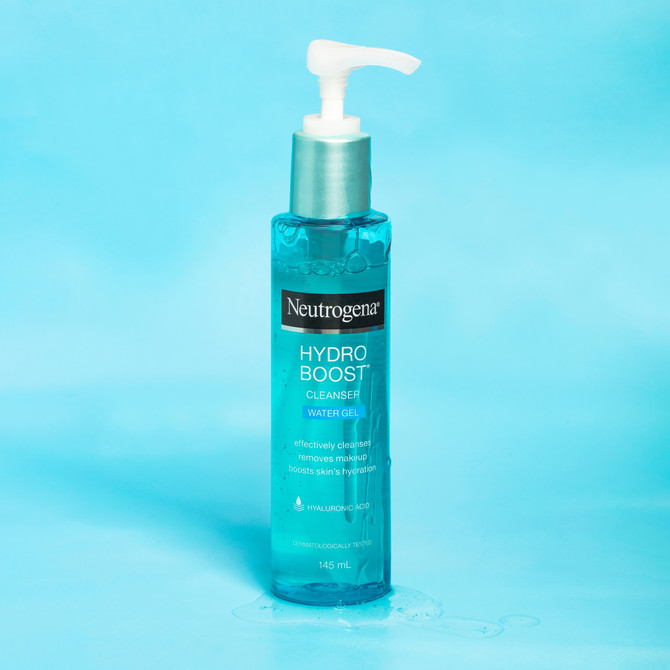 Neutrogena® Hydro Boost® Water Gel Facial Cleanser – Hydrating Hyaluronic Acid, Soap‑Free, Oil‑Free hypoallergenic Cleanser suitable for Sensitive Skin