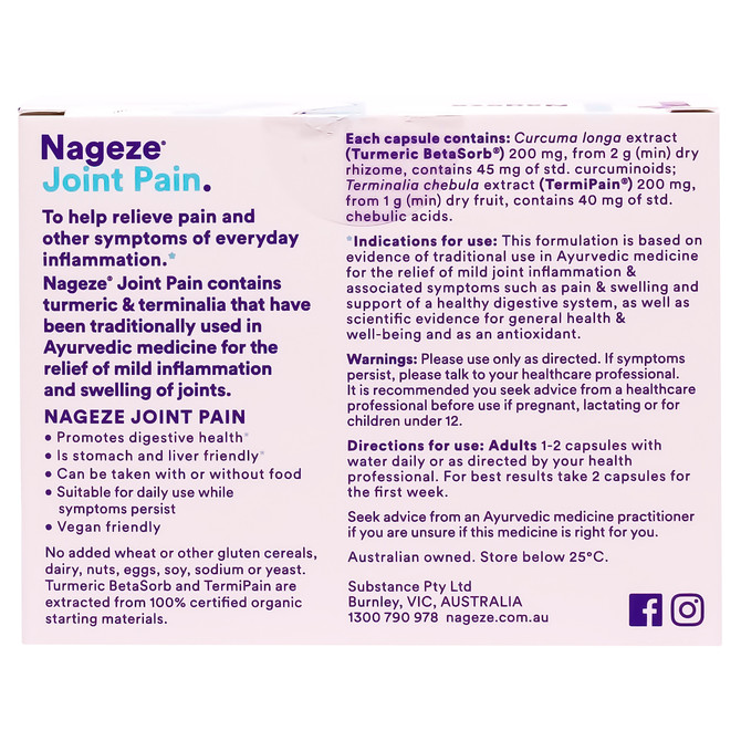 Nageze Joint Pain – 30 capsules