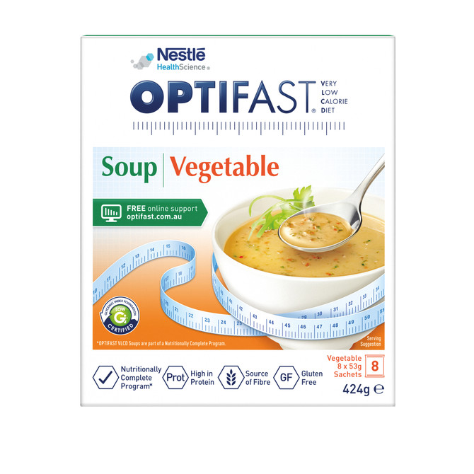 OPTIFAST VLCD Soup Vegetable 8 Pack 424g