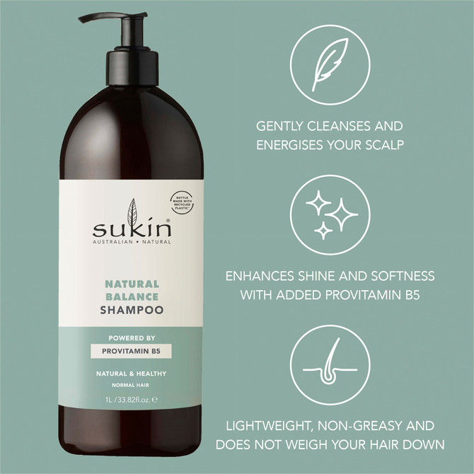 SUKIN NATURAL BALANCE SHAMPOO 1L