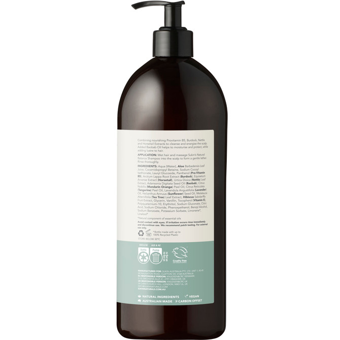 SUKIN NATURAL BALANCE SHAMPOO 1L