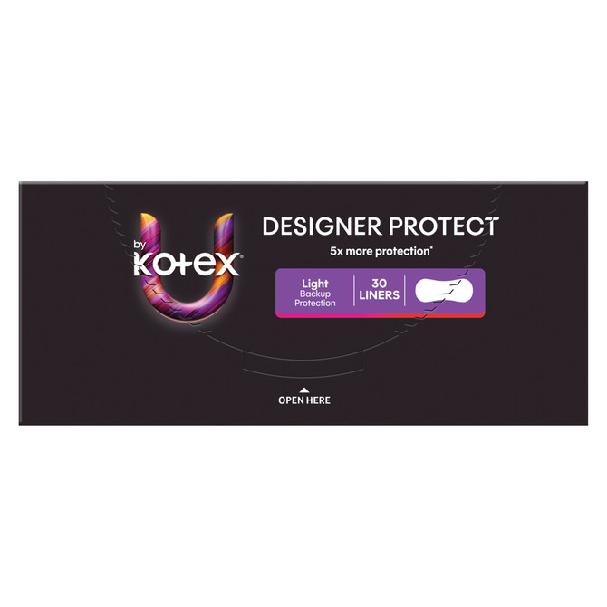 U by Kotex Designer Series Liners 30 Pack