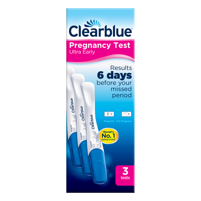 Clearblue Pregnancy Test, Ultra Early, 3 Tests