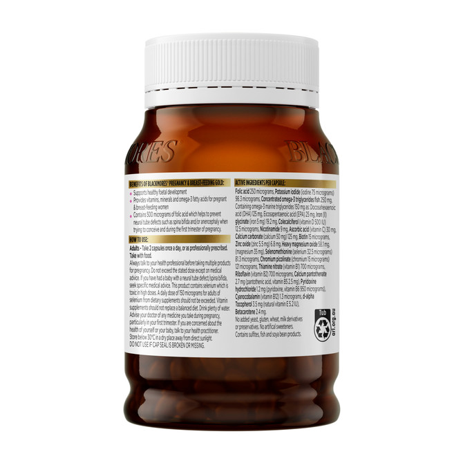 Blackmores Pregnancy and Breast-Feeding Gold 180 Capsules