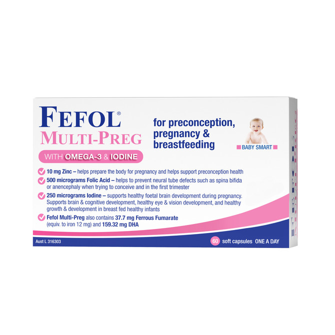 Fefol Multi-Preg 60 Capsules 