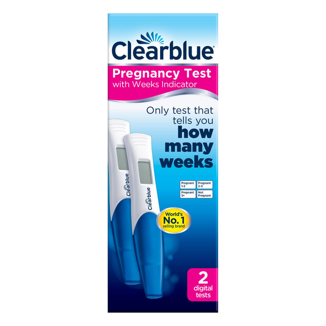 Clearblue Digital Pregnancy Test With Weeks Indicator, 2