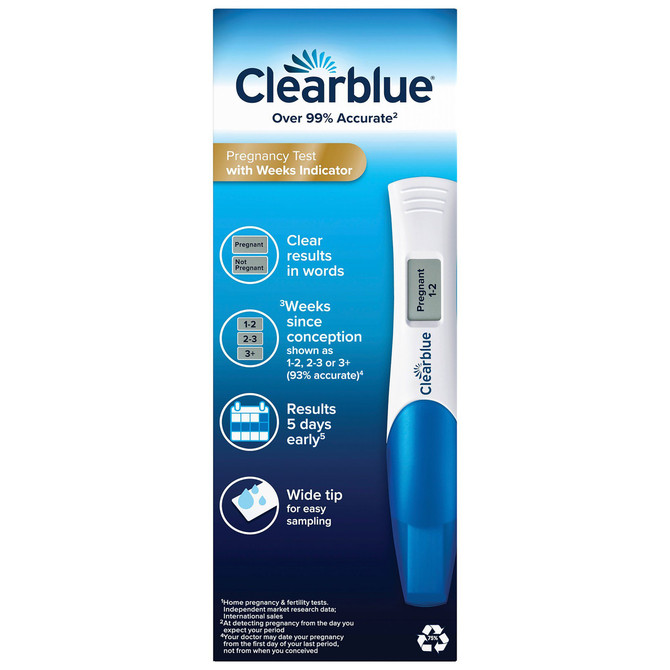 Clearblue Digital Pregnancy Test With Weeks Indicator, 2