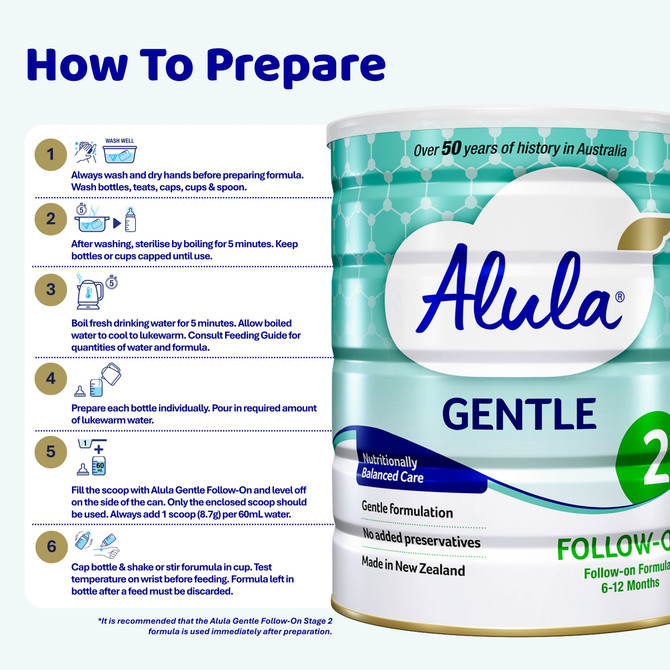 Alula Gentle Follow-on Stage 2 Formula 6-12 months 900g