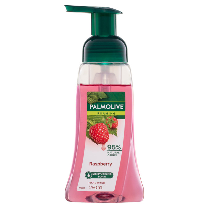 Palmolive Foaming Hand Wash Soap, 250mL, Raspberry Pump, No Parabens Phthalates or Alcohol