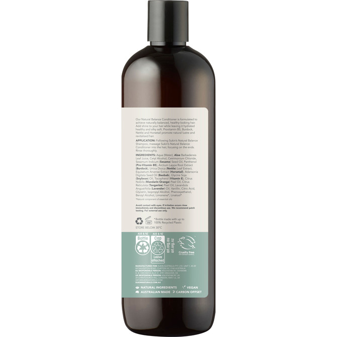 SUKIN NATURAL BALANCE CONDITIONER 500ML