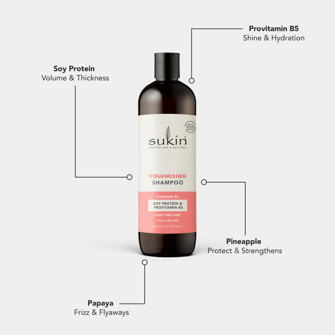 SUKIN VOLUMISING SHAMPOO 500ML