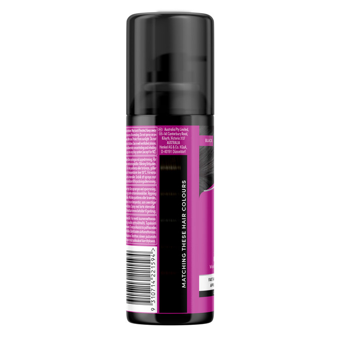 Schwarzkopf Root Retouch Temporary Root Cover Spray 120mL - Black