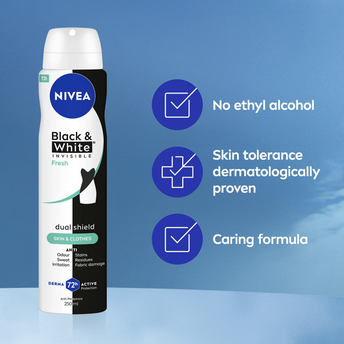 NIVEA BLACK & WHITE INVISIBLE Fresh Aerosol 250ml