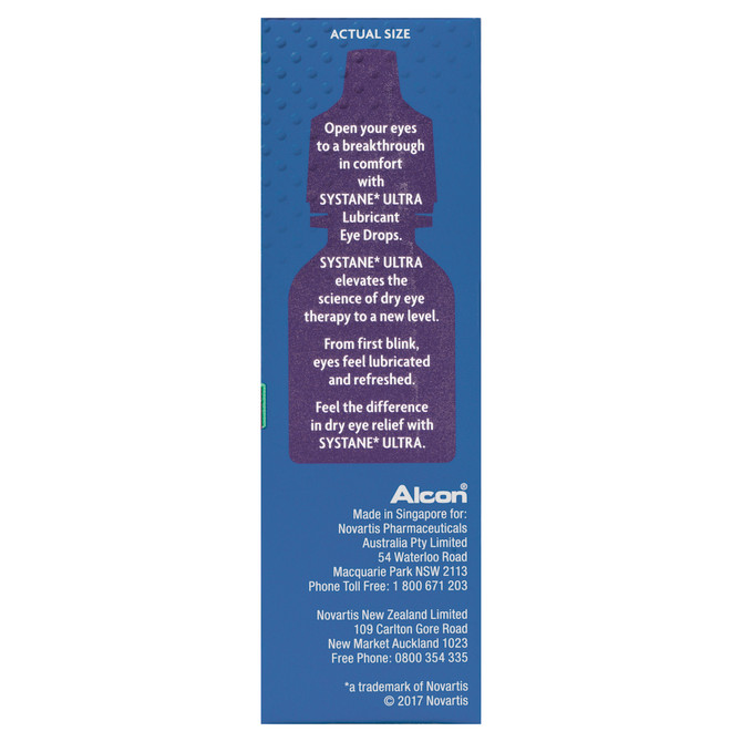 Systane Ultra Lubricant Eye Drops 2 x 10ml Twin Pack