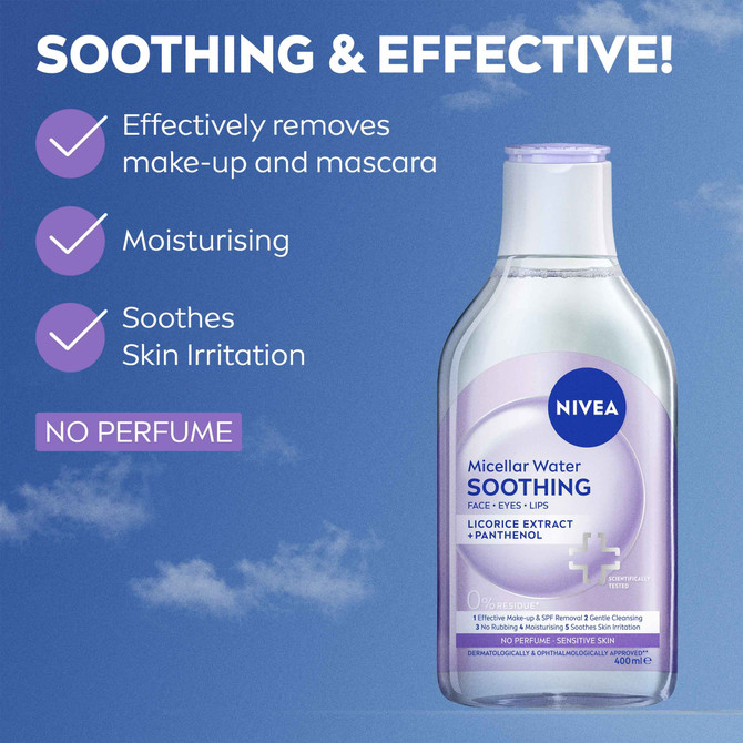 NIVEA Soothing Micellar Water 400ml