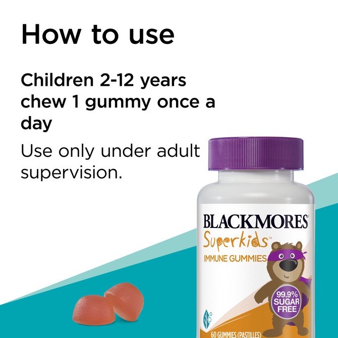 Blackmores Superkids Immune Gummies 60 Pack