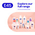 E45 Moisturising Cream for Dry Skin & Eczema 500g Tub