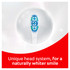 Colgate 360° Optic White Battery Powered Whitening Toothbrush, 1 Pack, Medium with Vibrating & Polishing Bristles