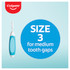 Colgate Interdental Brushes, 8 Pack, Soft Bristles, Size 3 for Medium Tooth Gaps