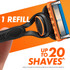 Gillette Fusion5 Razor Handle + 2 Blade Refills, Men's Shave Care