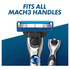 Gillette Mach3 Turbo Razor 1 Handle + 2 Cartridges, Shave Care